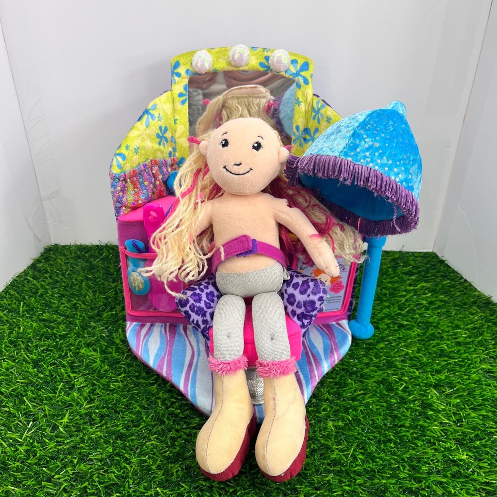 Manhattan Toy Groovy Girls Plush Doll Salon Vanity Playset Pink Purple Y2K‎ Toy